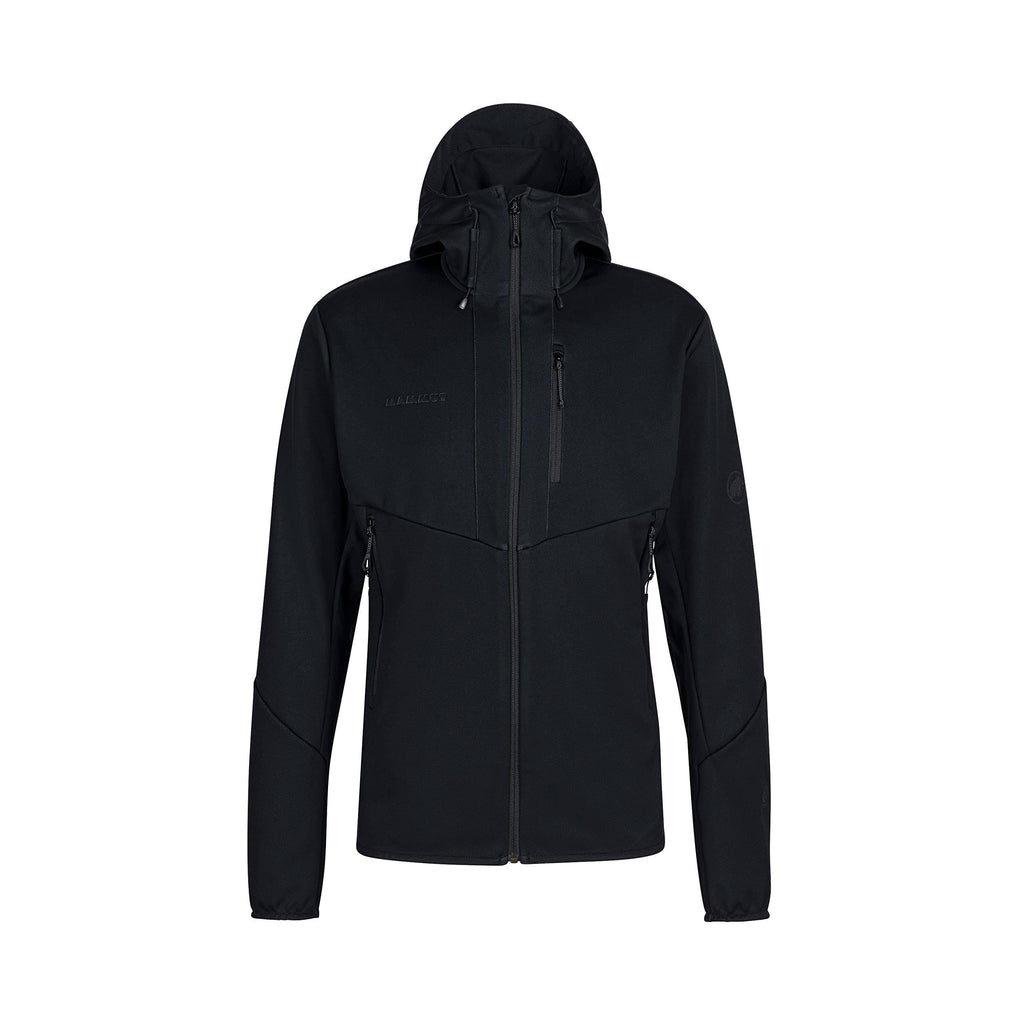 Black Hooded Softshell Jacket K6690