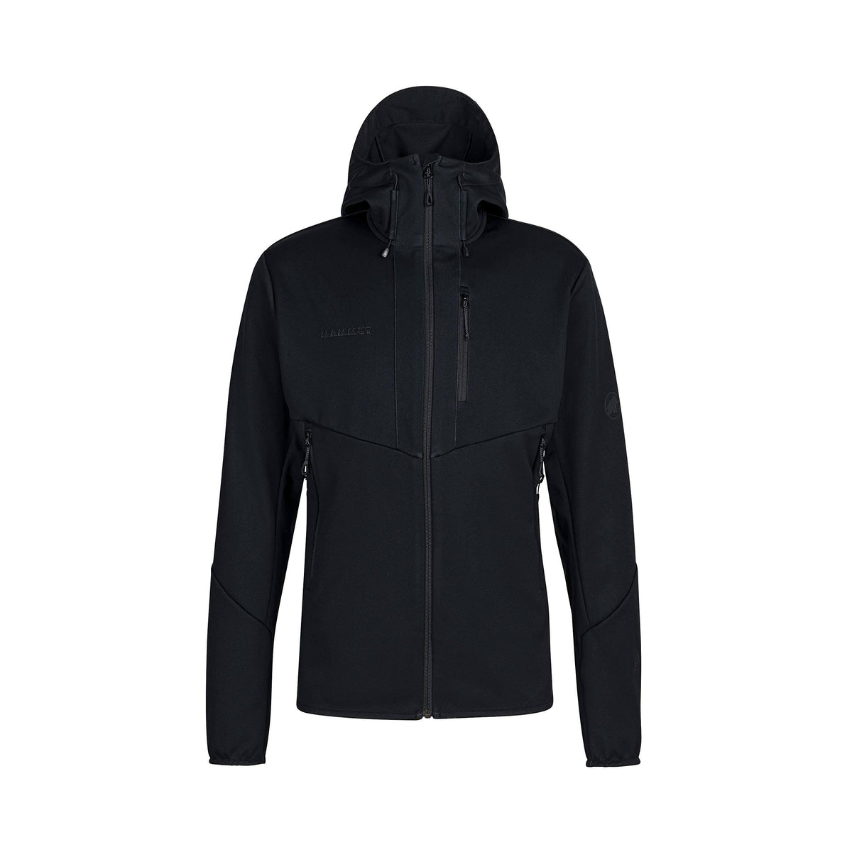 Black Hooded Softshell Jacket K6690