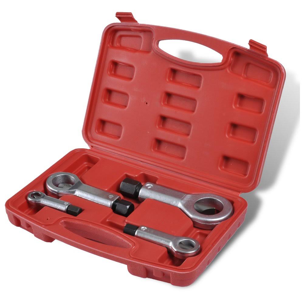 4 PC Nut Splitter Cracker Remover Extractor Tool Set Q480239