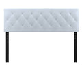 White Faux Leather Queen Headboard G710400