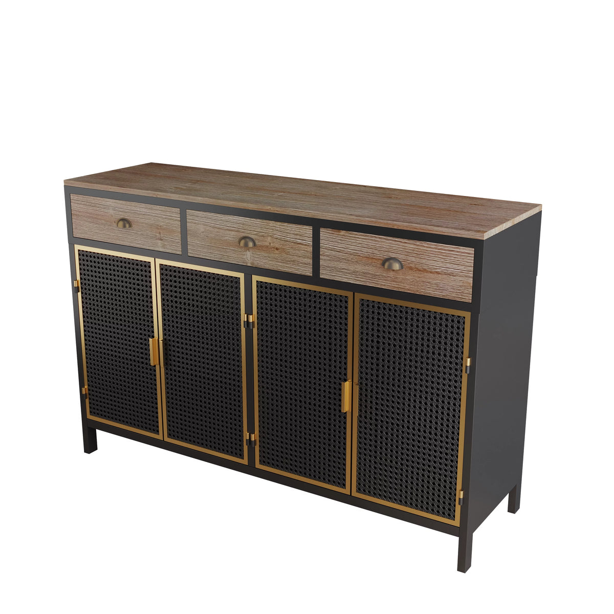 47.64" Wide 2 Doors 3 Drawer Sideboard Storage Cabinet V169187