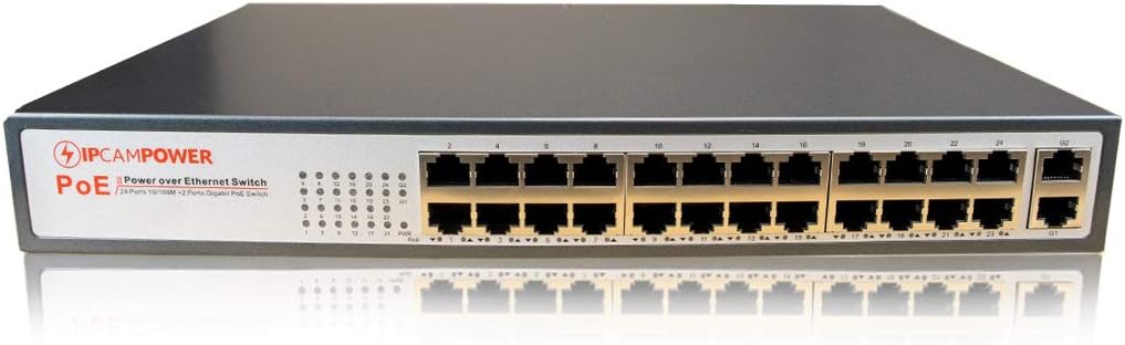 8 Port POE Network Switch, 130 Watts Total Budget, Pack of 2 H28852