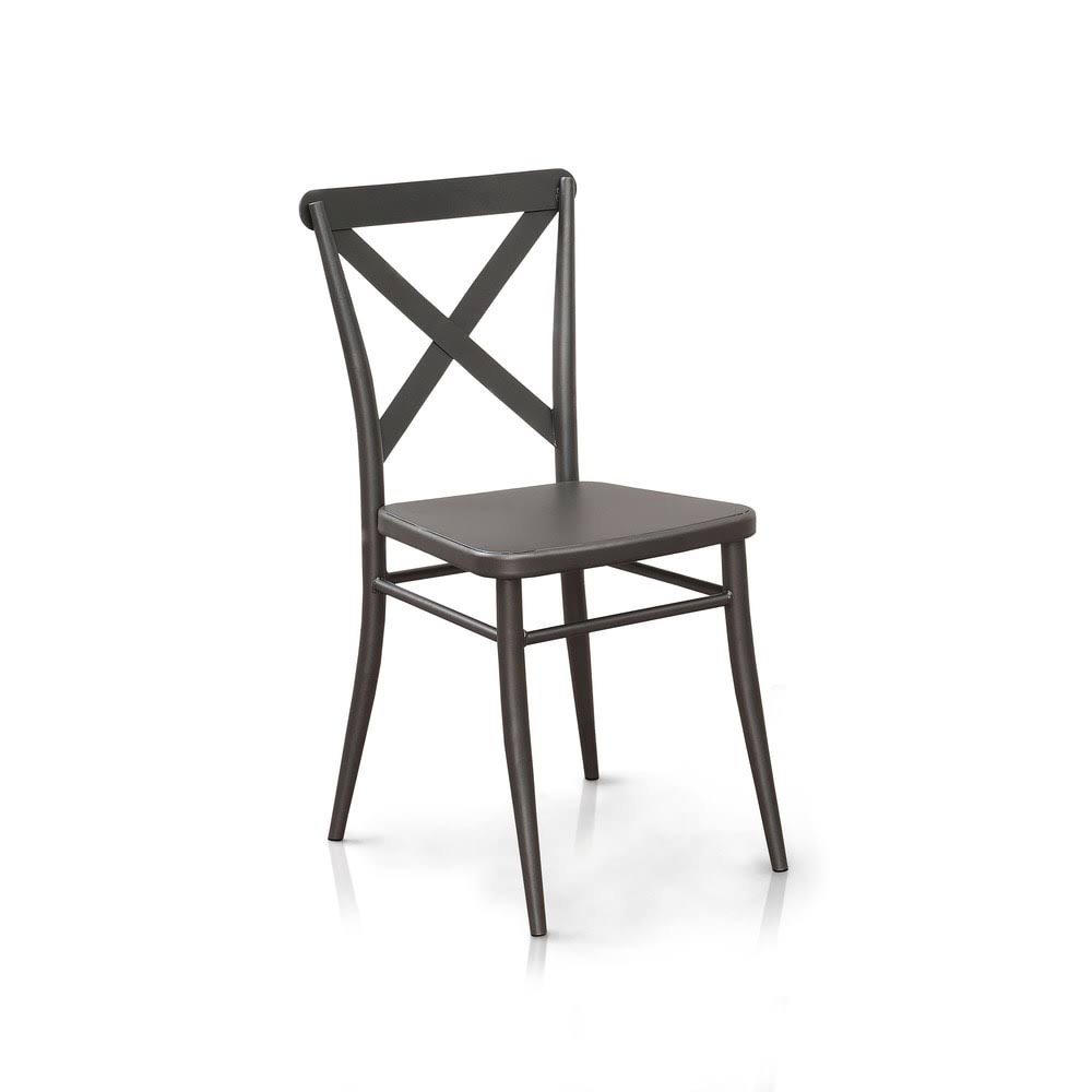 Black Metal Side Chairs (Set of 2) V473275
