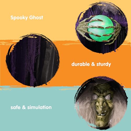 Life Size Animated Witch with Cane K352