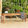 Acacia Wood Patio Bench in Brown O334187