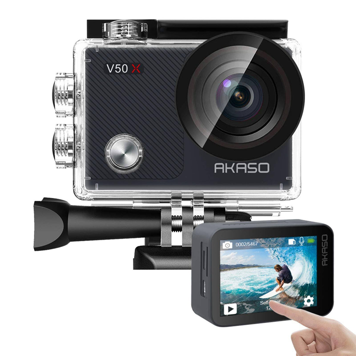 4K30fps WiFi Action Camera with EIS Touch Screen G7628