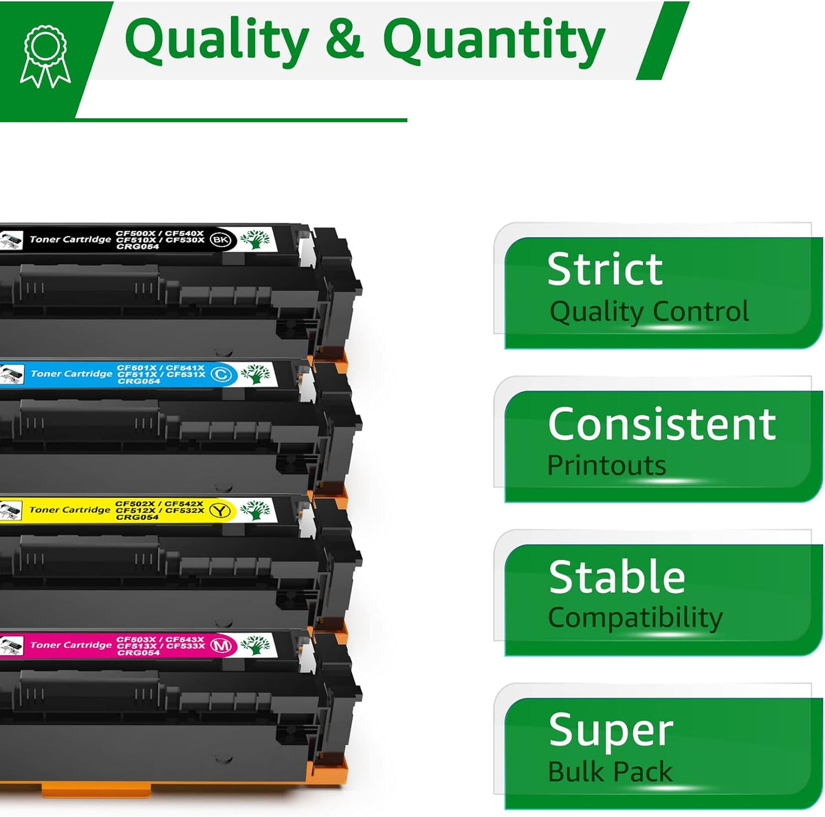 5 Packs Black Cyan Yellow Magenta Toner Cartridges W921044
