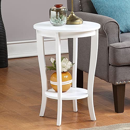 Black Round End Table S287804