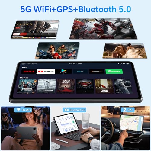 Blue 10 inch Android Tablet with 4GB RAM 64GB ROM X661326
