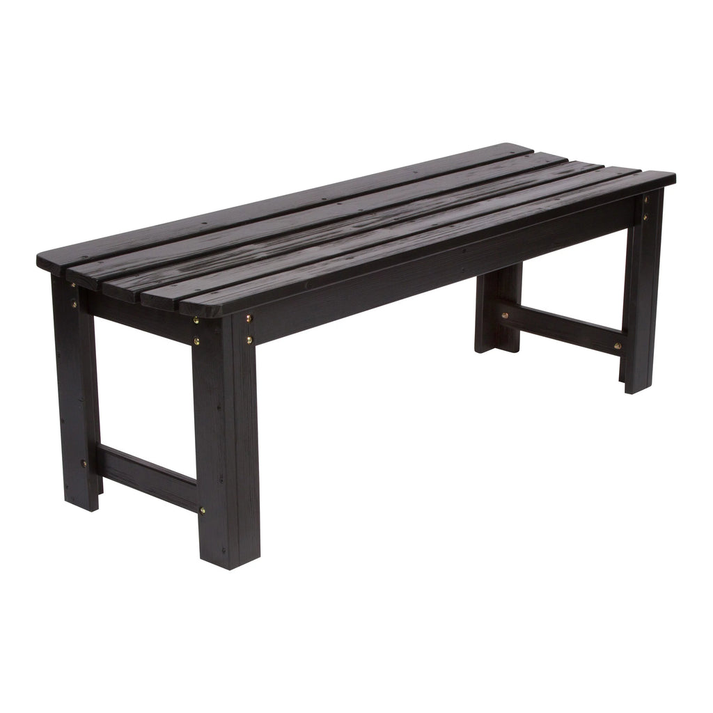 4 Ft. Backless Wooden Garden Bench D798850