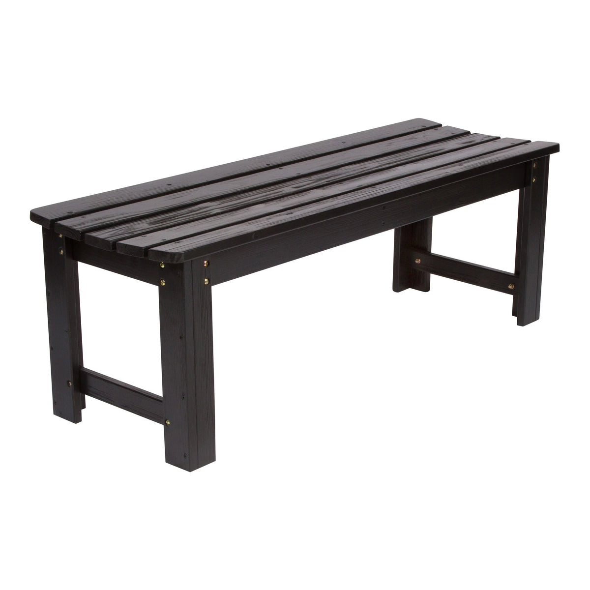 4 Ft. Backless Wooden Garden Bench D798850