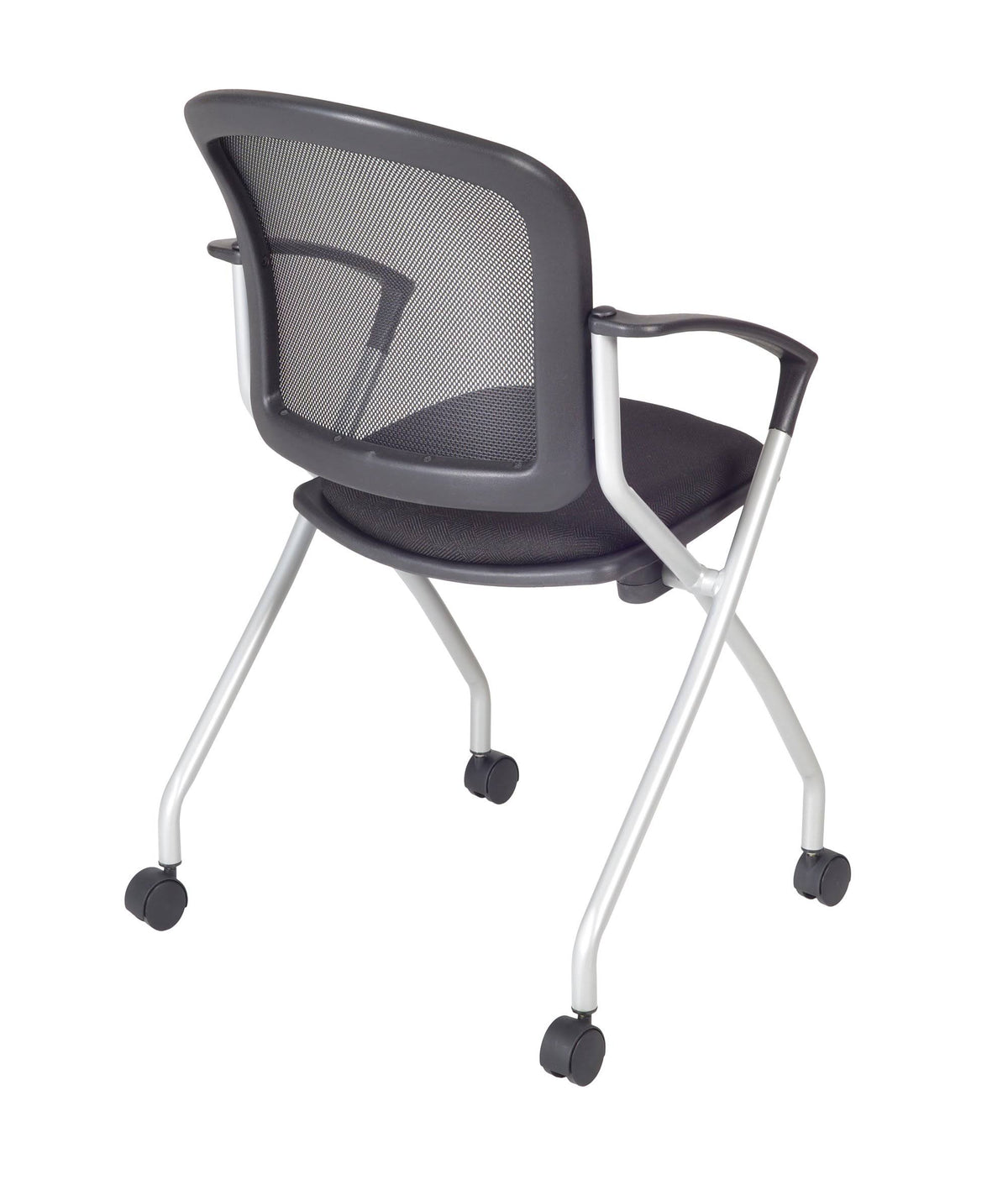 Maple Mobile Training Table with 2 Black Cadence Chairs U93470