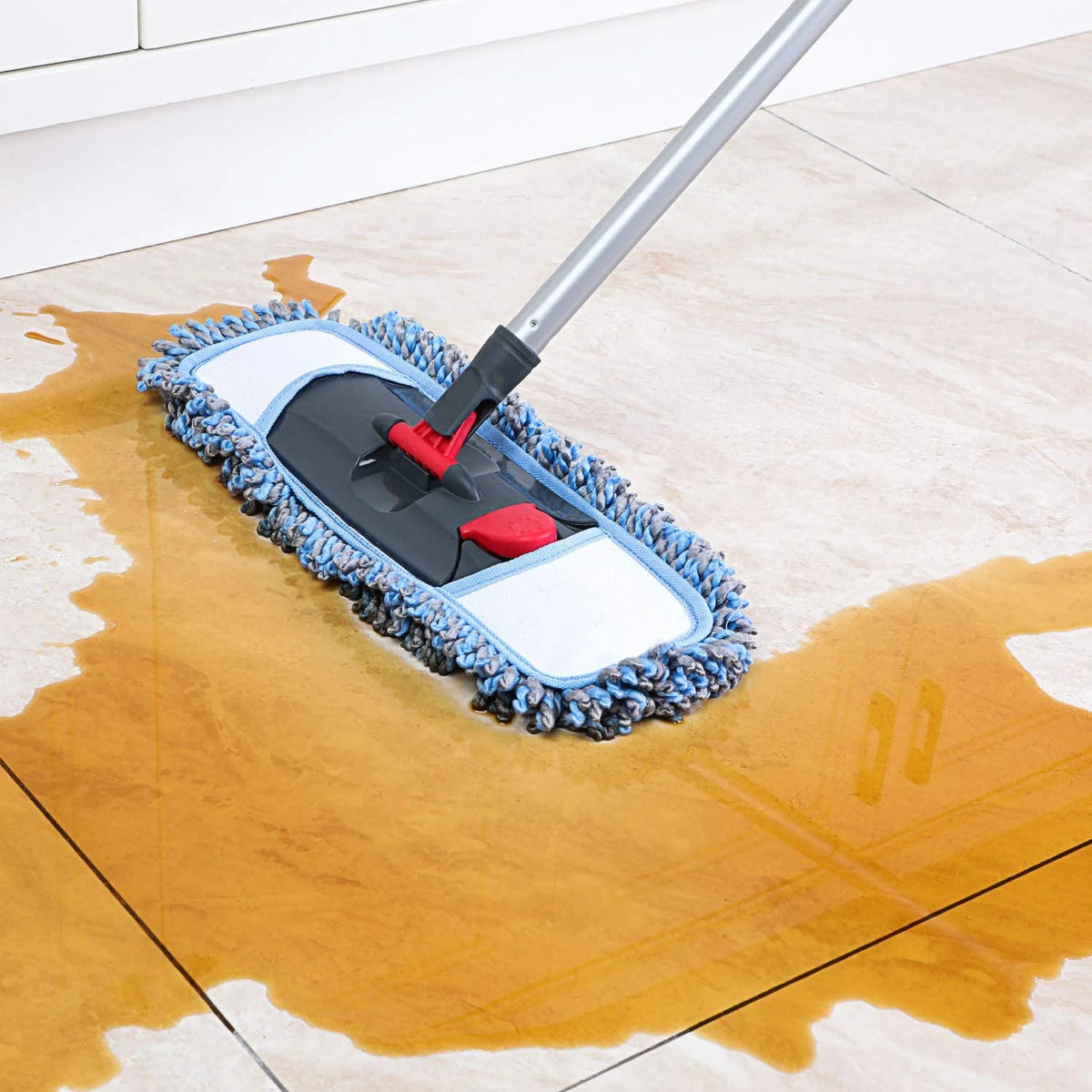 Microfiber Dust Mop Flat Mop for Tile Floor Marble Cleaning H808