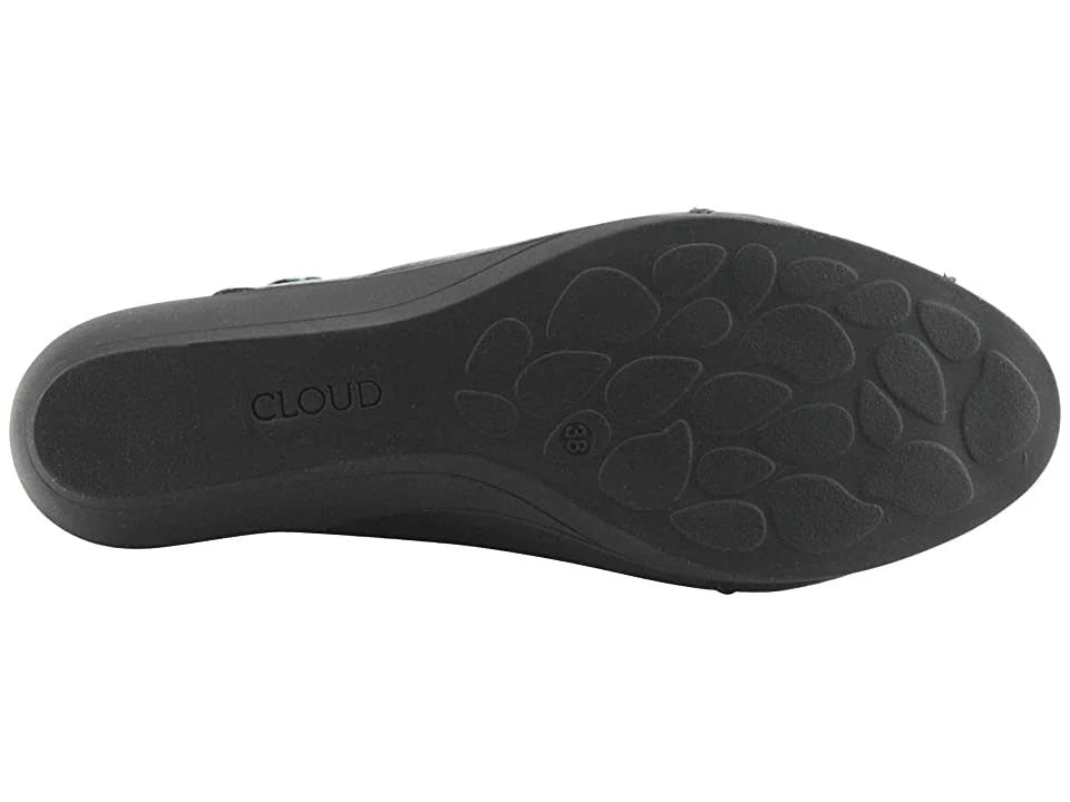 Black Leather Flat K21030