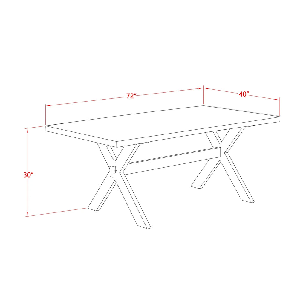 9 Piece Solid Wood Dining Table Set with 8 Chairs C279113