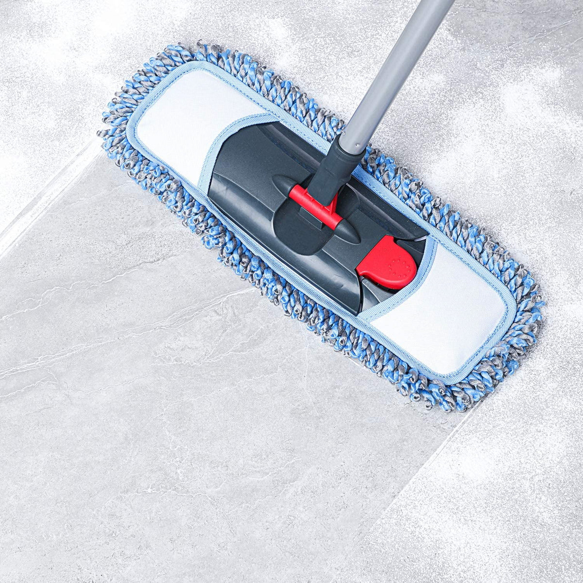 Microfiber Dust Mop Flat Mop for Tile Floor Marble Cleaning H808