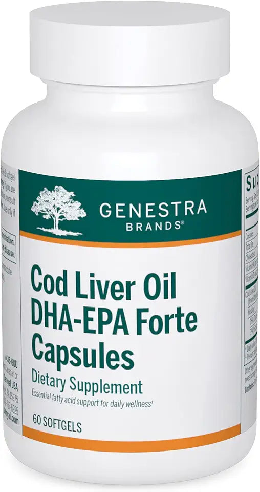 Cod Liver Oil DHA-EPA Capsules 60 Softgels E47015