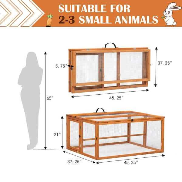 Chicken Coop & Roosting Bar Small Pet Hutch M9379