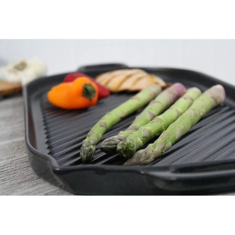 Black Oval Cast Iron Grill Pan F185