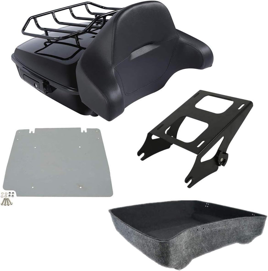 10.7" Tour Pack Trunk with Backrest Pad Mounting Rack Z546678