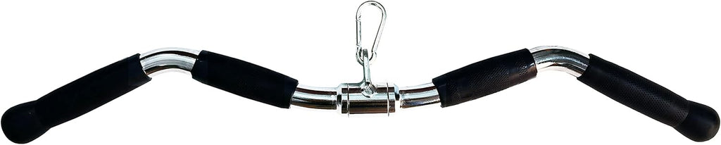 Solid Steel Tricep Press Down Bar with Rubber Handgrips, Pack of 2 G337