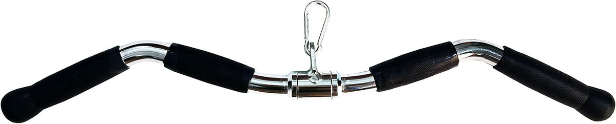 Solid Steel Tricep Press Down Bar with Rubber Handgrips, Pack of 2 G337