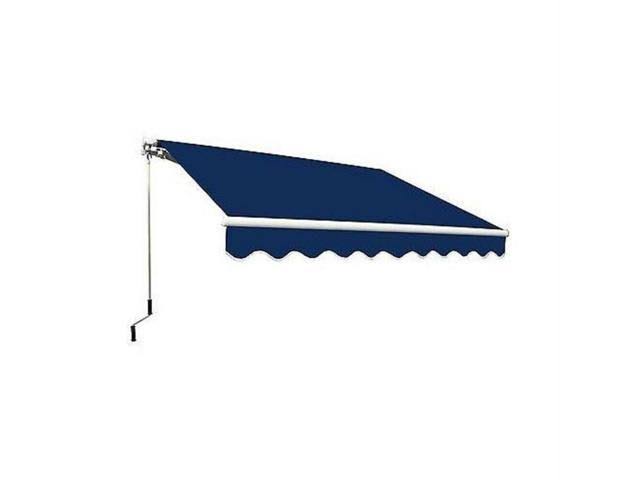 Blue Retractable Patio Awning 12 x 10 ft K150594