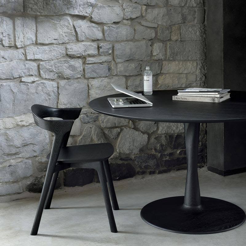 Oak Black Bok Dining Chair W858