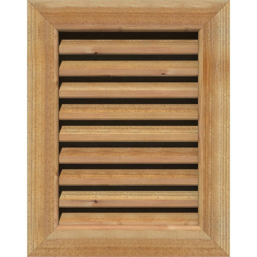 Unfinished Functional Rough Vertical Gable Vent J788