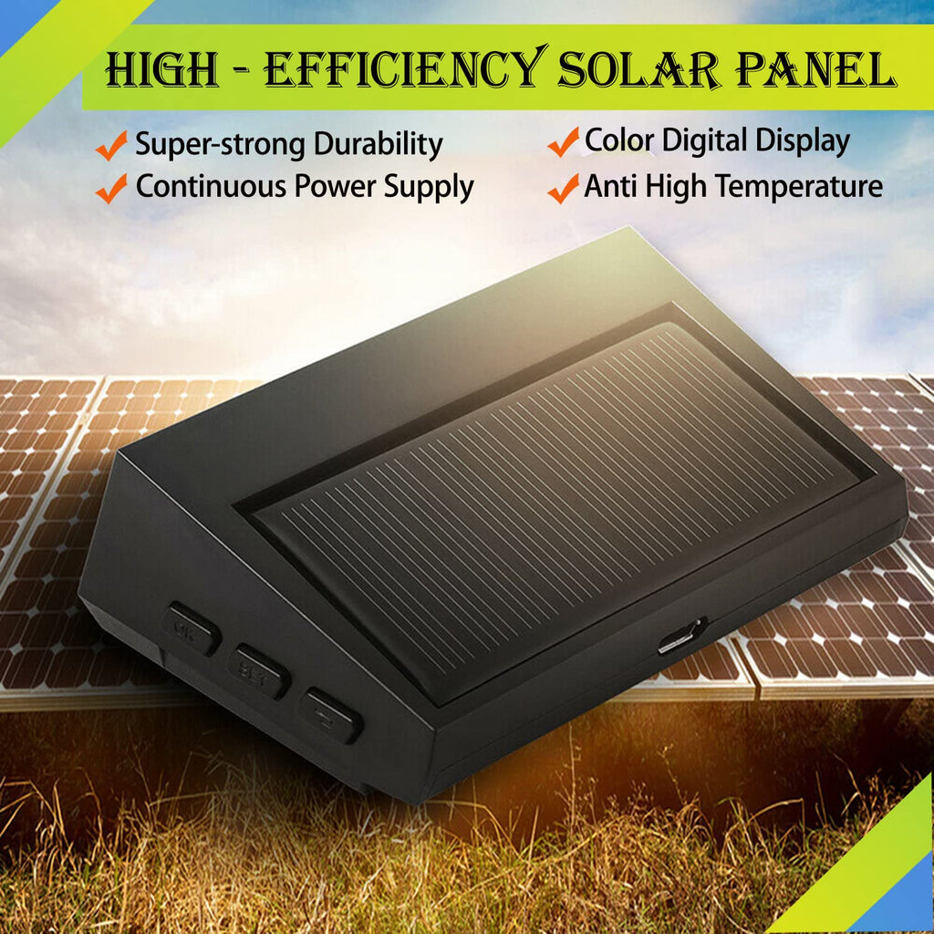 Wireless Solar Tire Pressure Monitoring System with 6 External Sensors Y3925