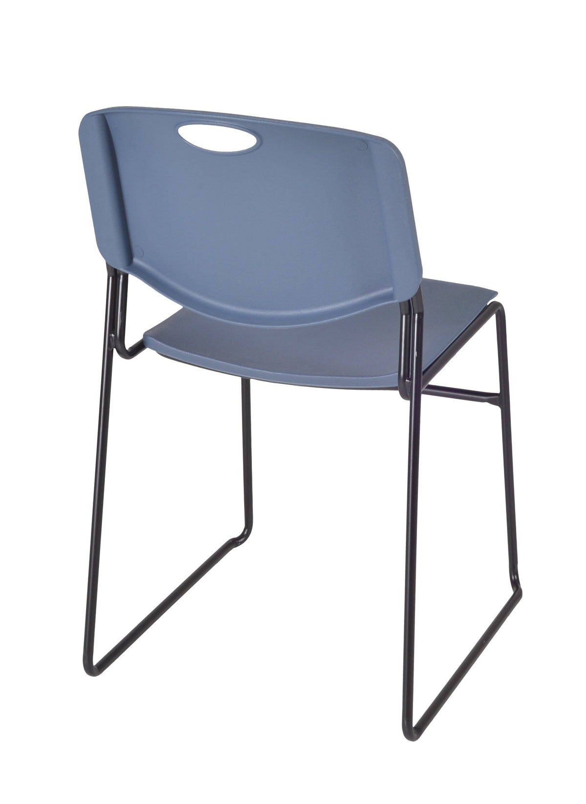 Maple Training Table with 2 Blue Stack Chairs L6623