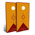 Orange/Red Cornhole Board Set with 8 Bags J187070