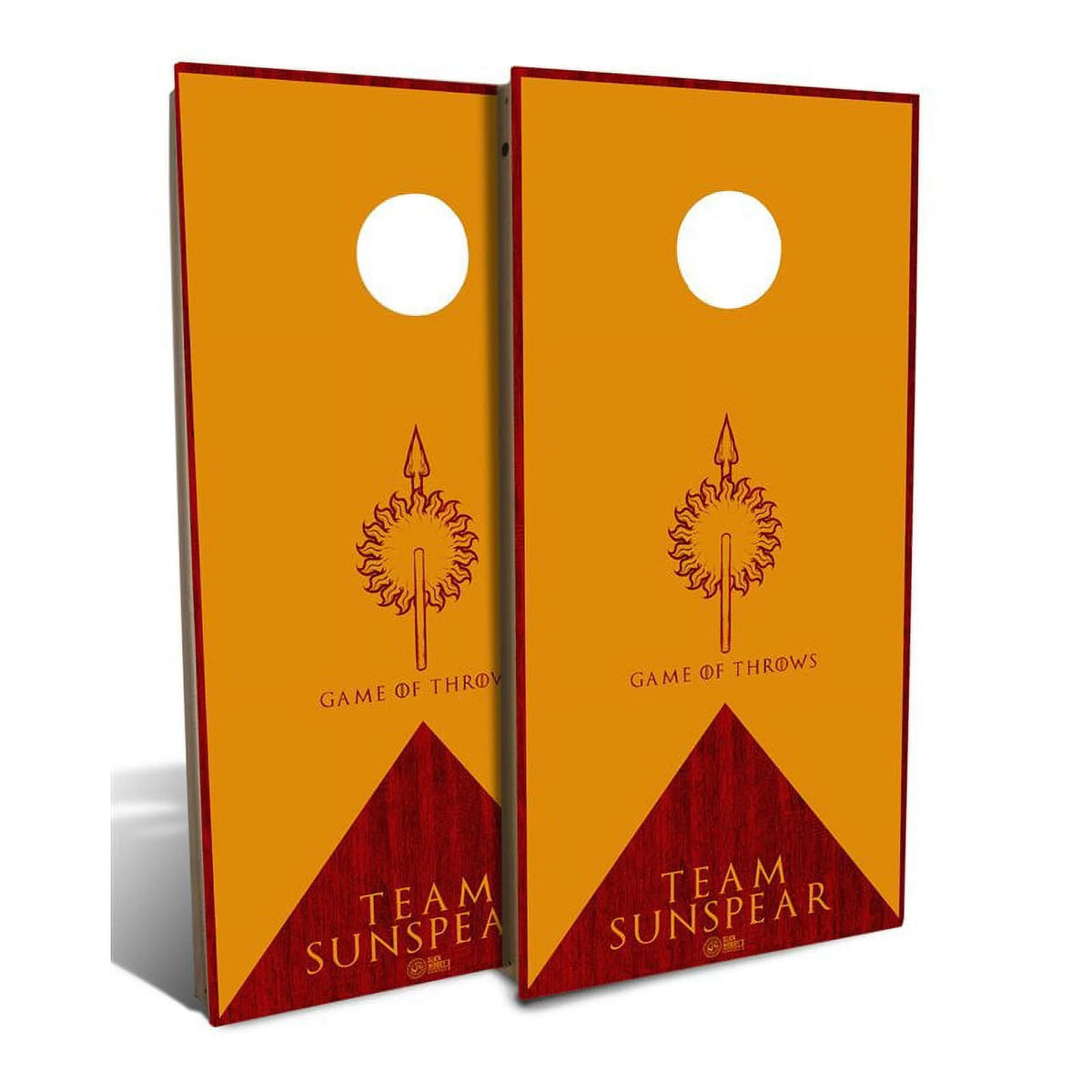 Orange/Red Cornhole Board Set with 8 Bags J187070
