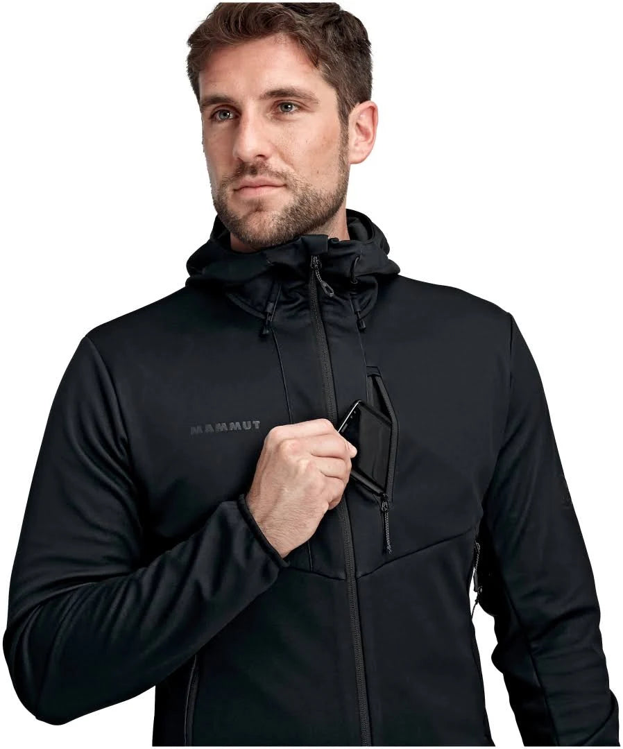 Black Hooded Softshell Jacket K6690