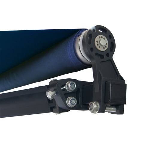 Motorized Retractable Black Frame Patio Awning 20 x 10 Feet E4989