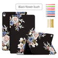 Black Flower Bush iPad 10.9 Inch Stand Cover D791478