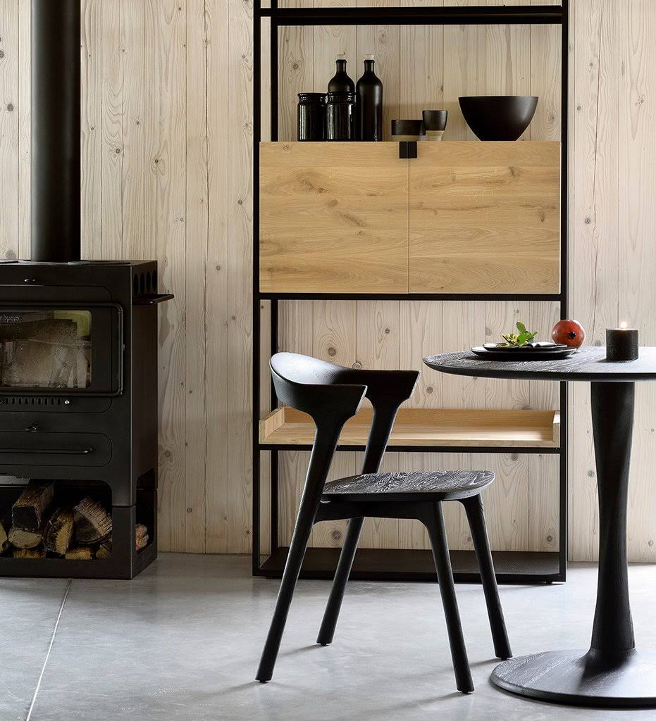 Oak Black Bok Dining Chair W858