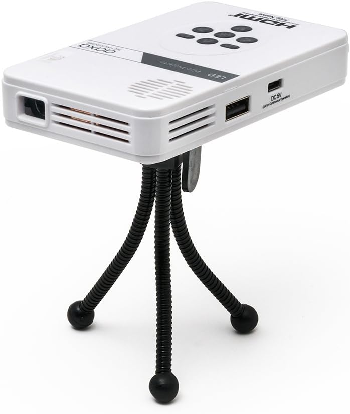 Pico Portable Mini Projector with Built-in Media Player and Speakers H5263