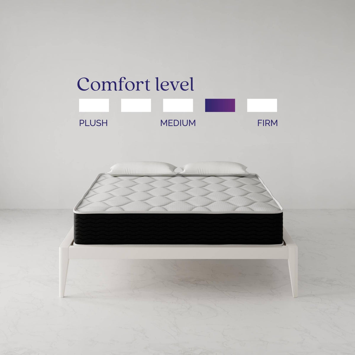 Queen Encased Coil and Memory Foam Hybrid Mattress T9532