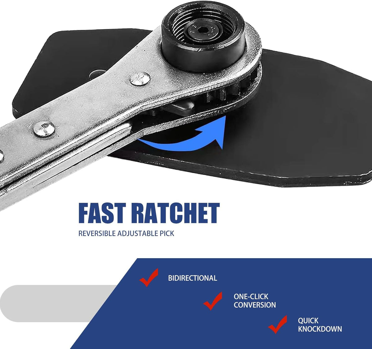 4 In 1 Ratchet Brake Caliper Press Tool (Blue & Black) I440