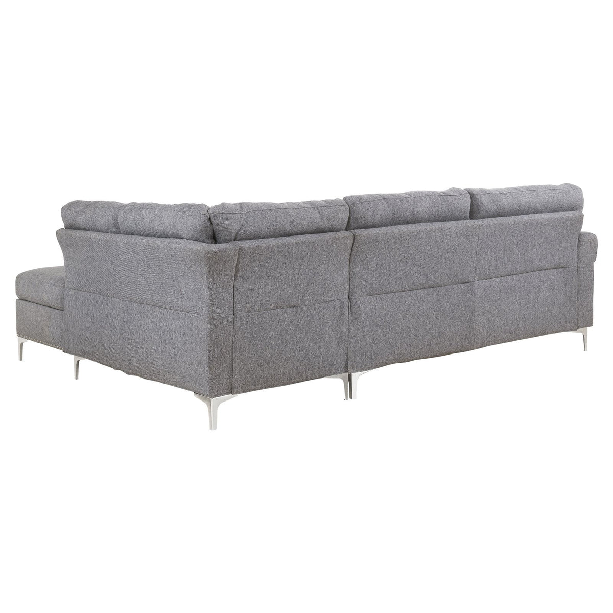 Gray Fabric Sectional Sofa E9505