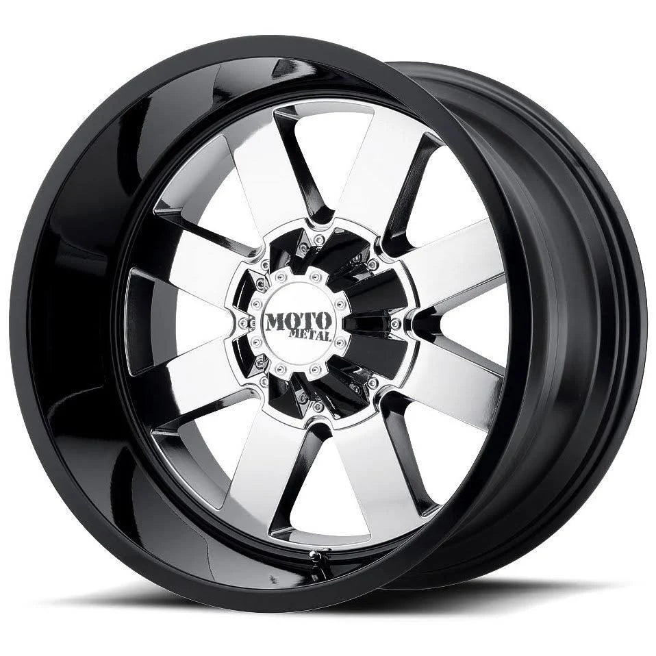 22x10 8x165.10 PVD Center Gloss Black Lip Q895