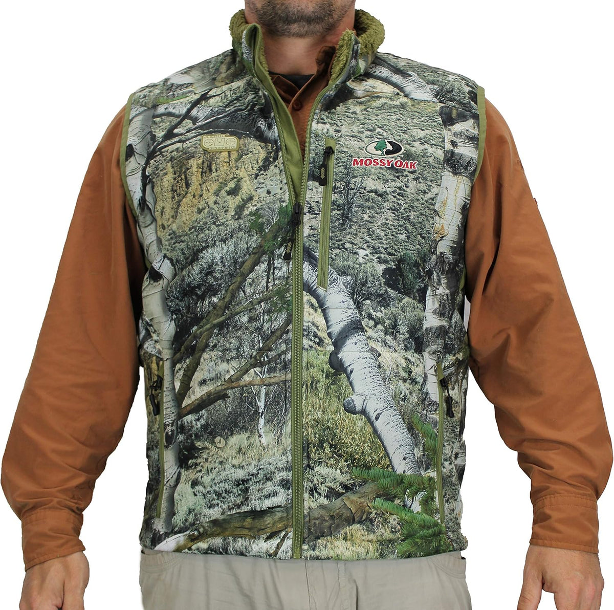 Camo Berber Fleece Lined Hunting Vest I15836