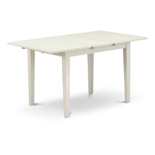3-Piece White Dining Set with Slatted Chairs L60729