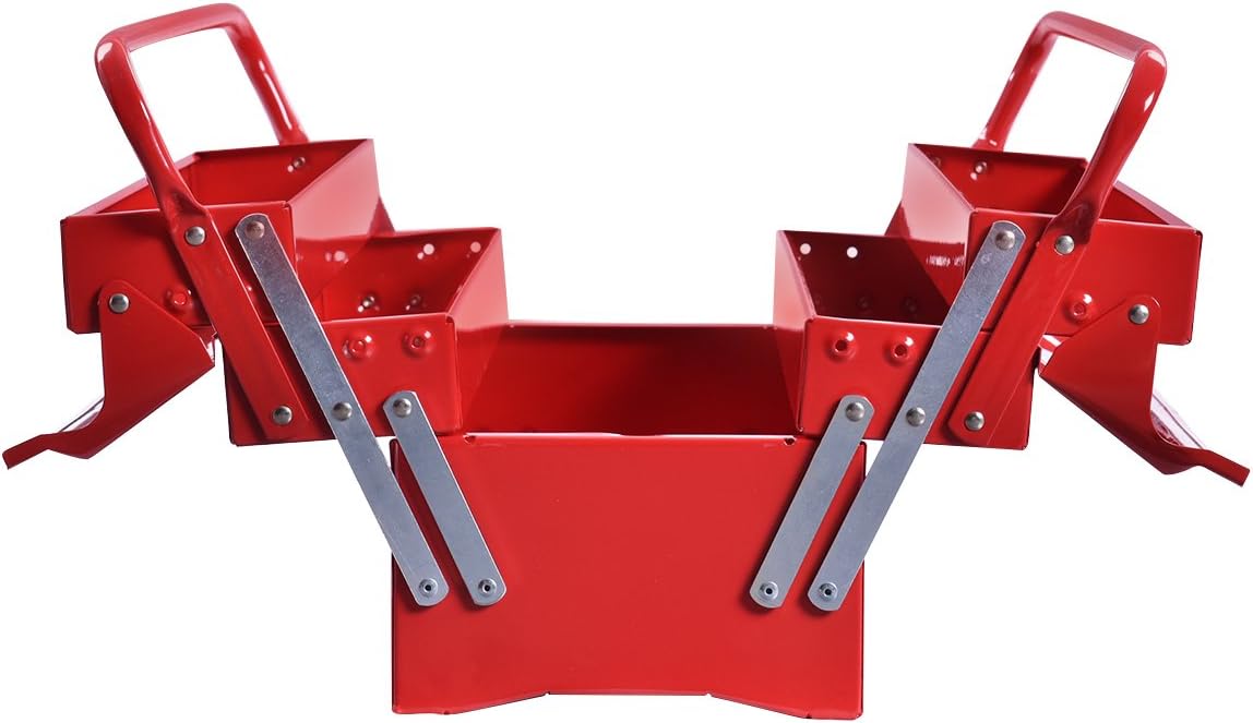 Red Steel Tool Chest Cabinet Y82129