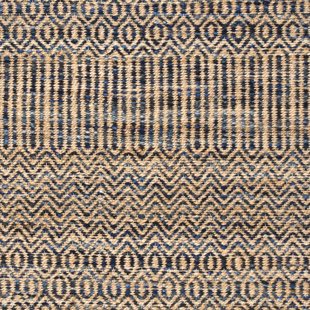Navy Natural Abstract Geometric Area Rug O94851
