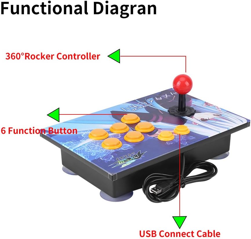 8 Directions Joystick USB Controller for PC S86374