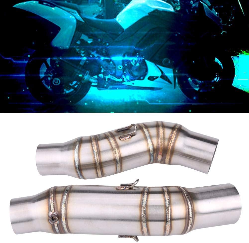 1 Pair 51mm Motorcycle Exhaust Mid-Pipe Link Pipe T988586