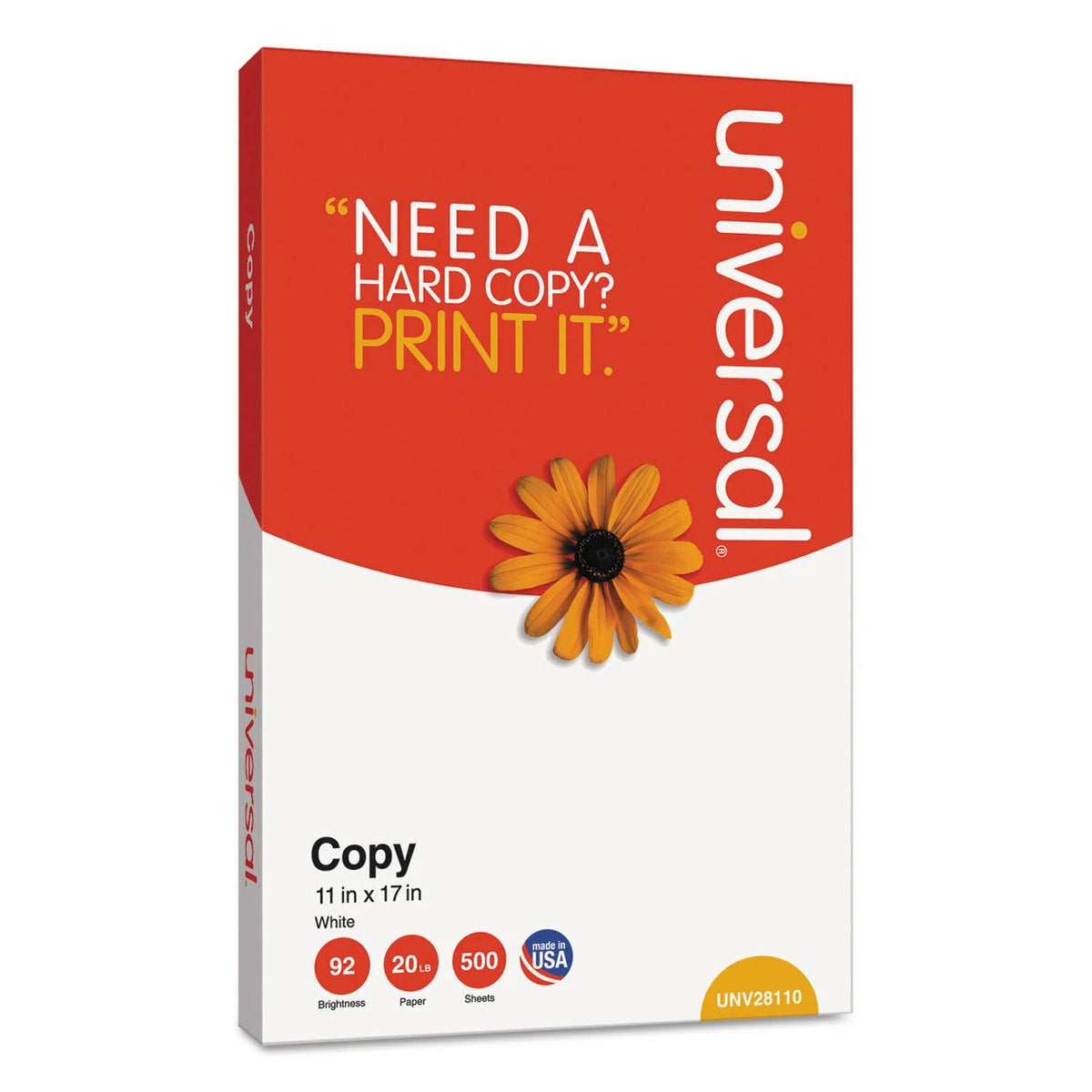 White 20lb 11 x 17 Copy Paper L607