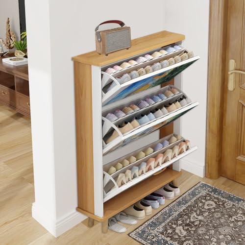 3 Drawer Shoe Cabinet Wood Y5757
